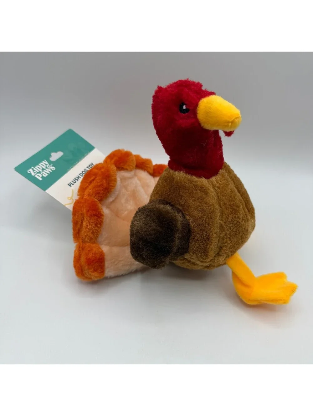 ZippyPaws Tucker the Turkey Plush Squeaky Dog Toy Thanksgiving Holiday ZP973
